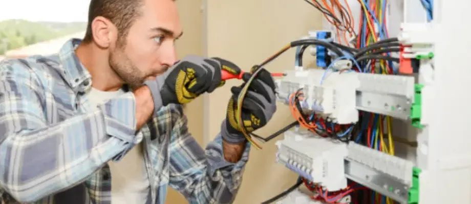 Rénovation électrique complète sur nouveau tableau électrique d'un logement réalisé par un électricien ARCO Façade